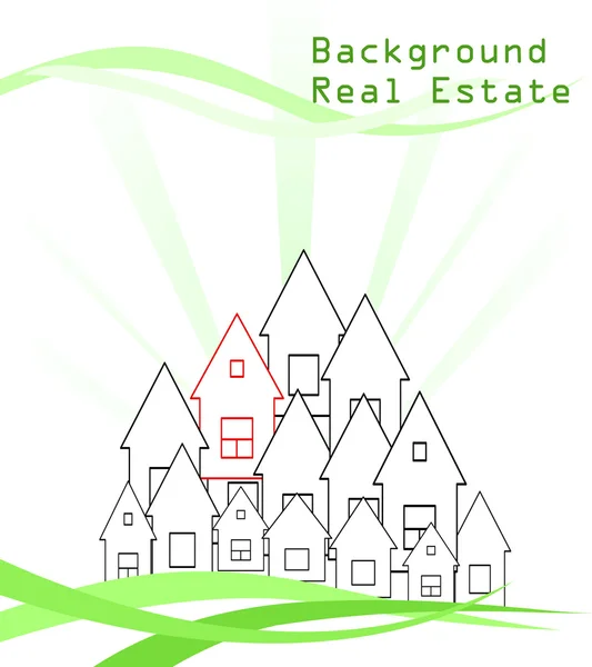 House conceptual Background — Stock Vector