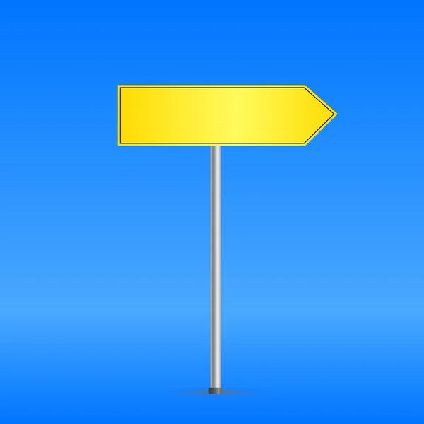Žlutá dopravní značka — Stockový vektor