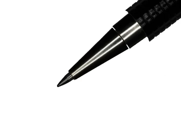 Крупный план шариковой ручки на белом — стоковое фото