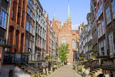 Mariacka Street in Gdansk clipart