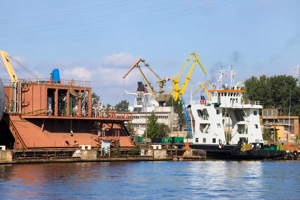 Dockyard em Gdansk — Fotografia de Stock