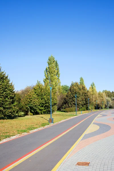Bicycle Path in a Park — Stockfoto