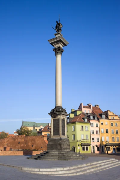König Sigismund-Kolonne in Warschau — Stockfoto