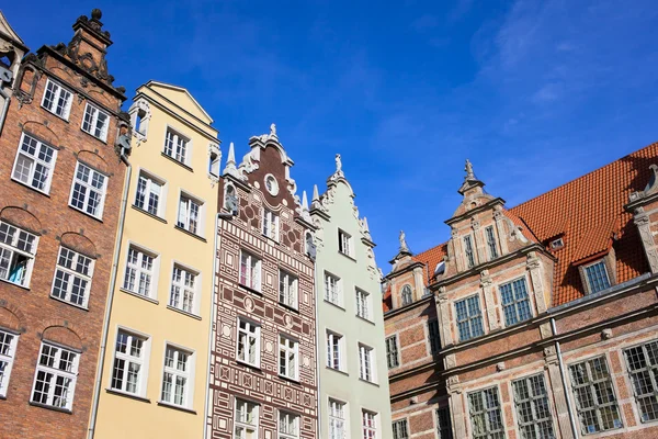 Casas da Cidade Velha em Gdansk — Fotografia de Stock