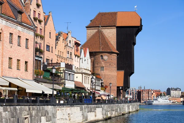 Crane di Kota Tua Gdansk — Stok Foto