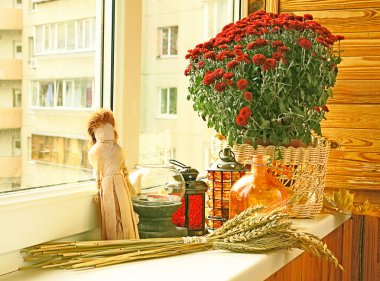 Autumn registration of balcony clipart