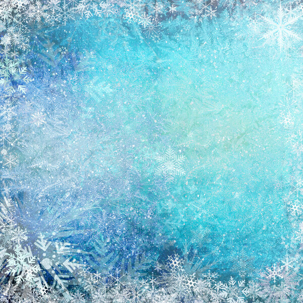 Blue Christmas grunge texture background