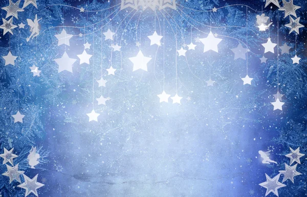Stars on blue background — Stock Photo, Image