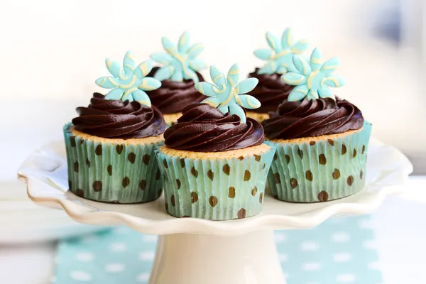 초콜릿 컵 케이크 — 스톡 사진