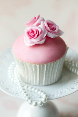 Rose cupcake clipart