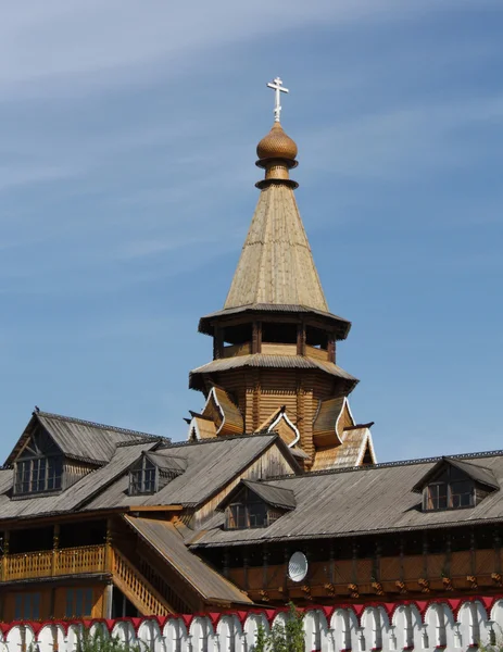 Izmailovo kremlin ahşap kule — Stok fotoğraf