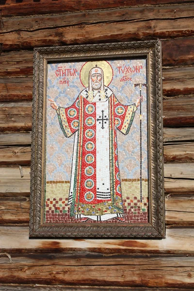 Icon on the wooden wall — Stock Photo, Image