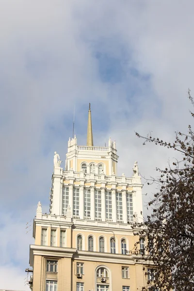 Bau des Hotels "beijing" in Moskau — Stockfoto