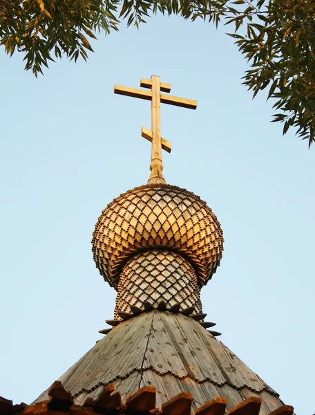 Ortodoks Kilisesi gündoğumu ışık — Stok fotoğraf