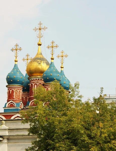 Православный храм Москвы — стоковое фото
