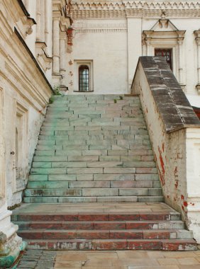 Stone staircase, built in the seventeenth century clipart