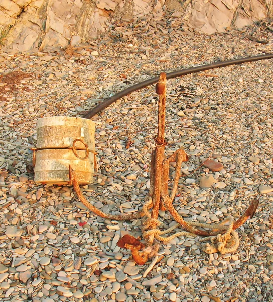 Deniz demir ve şamandıra — Stok fotoğraf