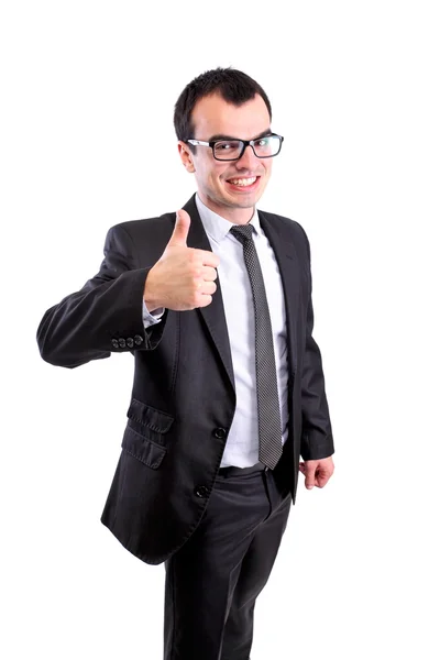 Business man thumbs up — Stock Photo, Image