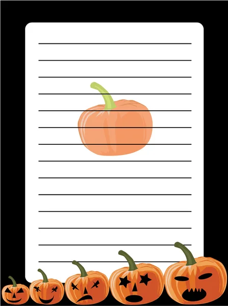 Stationery for Halloween — Stock Vector