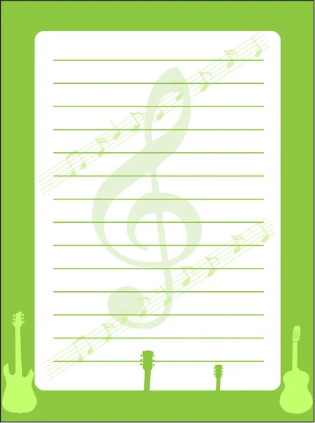 Μουσικό υπόβαθρο - χαρτικά — Διανυσματικό Αρχείο
