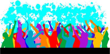 Party- grunge background clipart