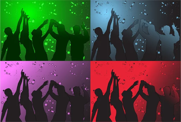 Partij dansen — Stockvector