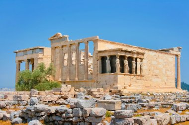 Caryatids in Erechtheum, Acropolis clipart