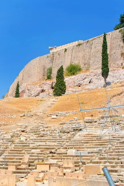 Divadlo Dionýsa v Akropoli, Řecko — Stock fotografie