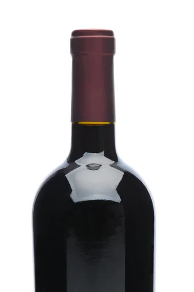 Closeup de garrafa de vinho tinto — Fotografia de Stock