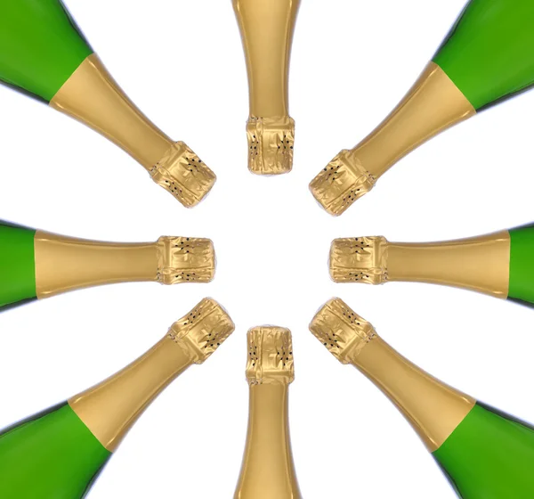 Пляшки з шампанським — стокове фото
