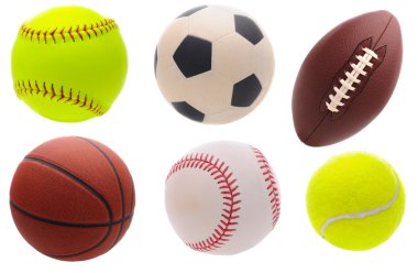 Assorted Sports Balls clipart