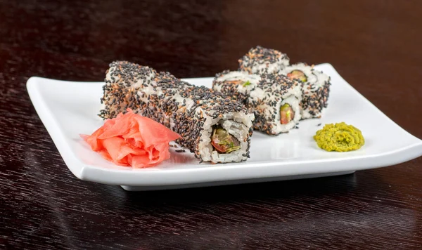 Sushi mit Sesam — Stockfoto