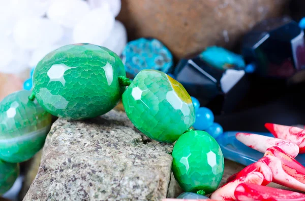 Pedras preciosas naturais — Fotografia de Stock