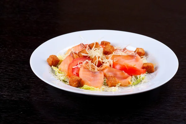Füme somon fileto salata — Stok fotoğraf