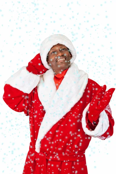 Siyah Noel Baba — Stok fotoğraf