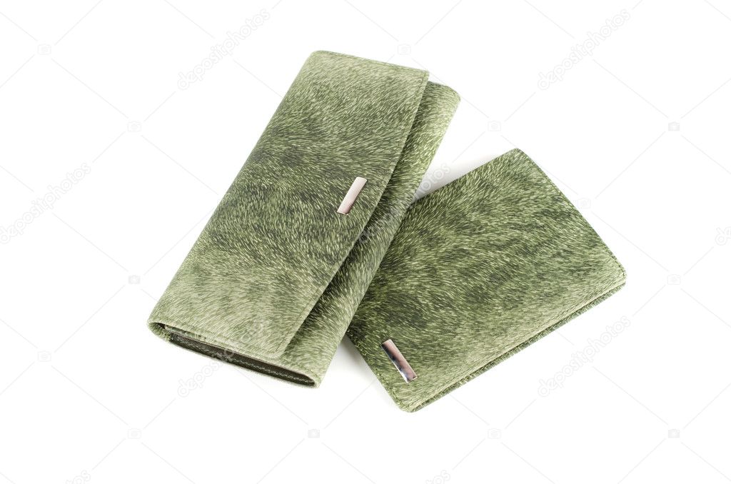 Modern green female wallets