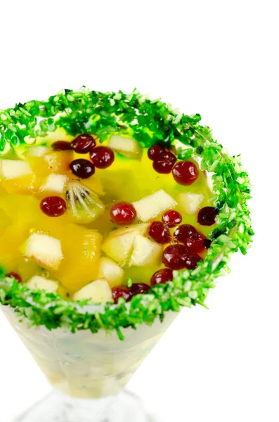 Fruit jelly dessert — Stock Photo, Image