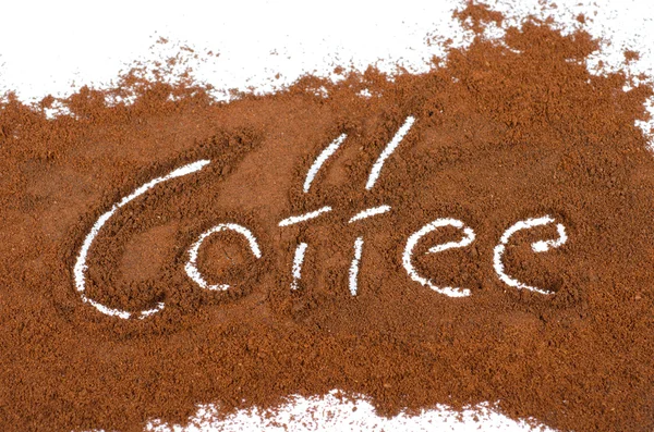 Milled coffee sign — Stock Photo, Image