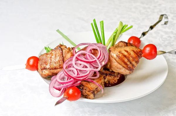 Grilled kebab meat — Stock Photo, Image