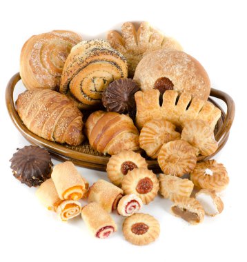 Bakery foodstuffs set clipart