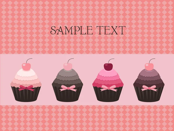 Cupcake ontwerp — Stockvector