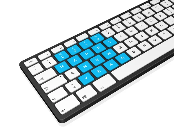 Ano Novo 2012 teclado do computador — Fotografia de Stock