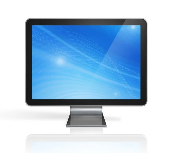 3D computer, television screen — Zdjęcie stockowe
