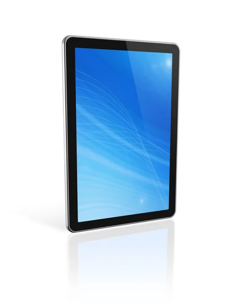 3D digitální počítače tablet pc — Stock fotografie