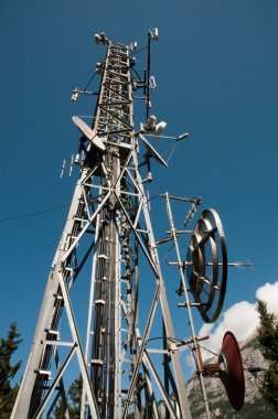 Communication Tower: Gsm, Umts, 3G and radio clipart