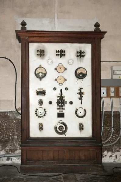 Placa elétrica velha (painel ) — Fotografia de Stock