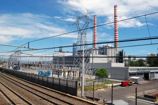 Θερμοηλεκτρικού σταθμού - άνθρακα — Φωτογραφία Αρχείου