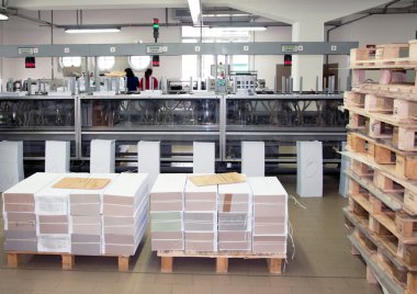 Print shop (press printing) - Finishing line clipart
