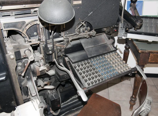 Typecasting makine (Intertype) — Stok fotoğraf