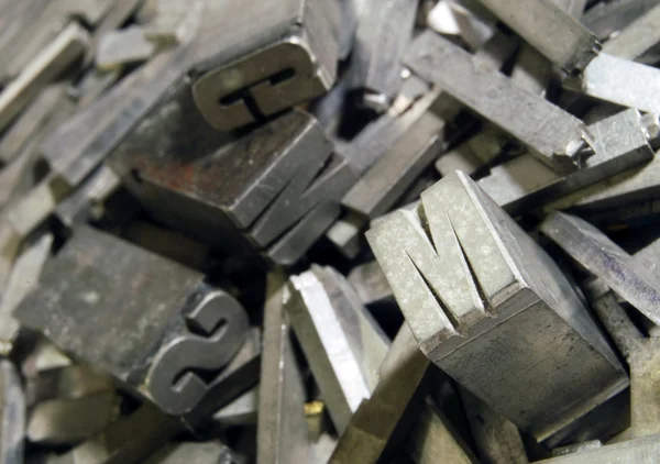 Old Typography - Lead — Stock Photo, Image